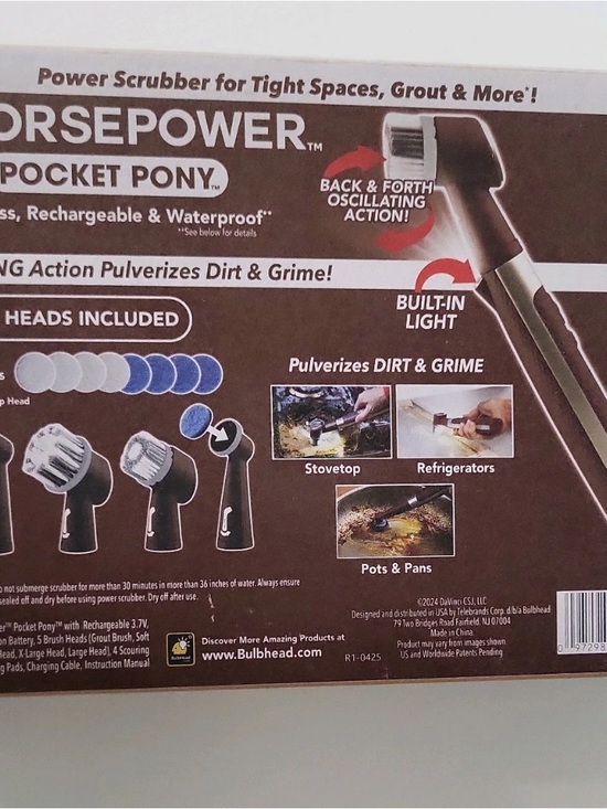 Horsepower pocket pony Other - Pocket Pony Power Scrubber Electric Cleaner - Brown & Black